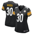 Women's Pittsburgh Steelers Jaylen Warren Black Game Player Jersey