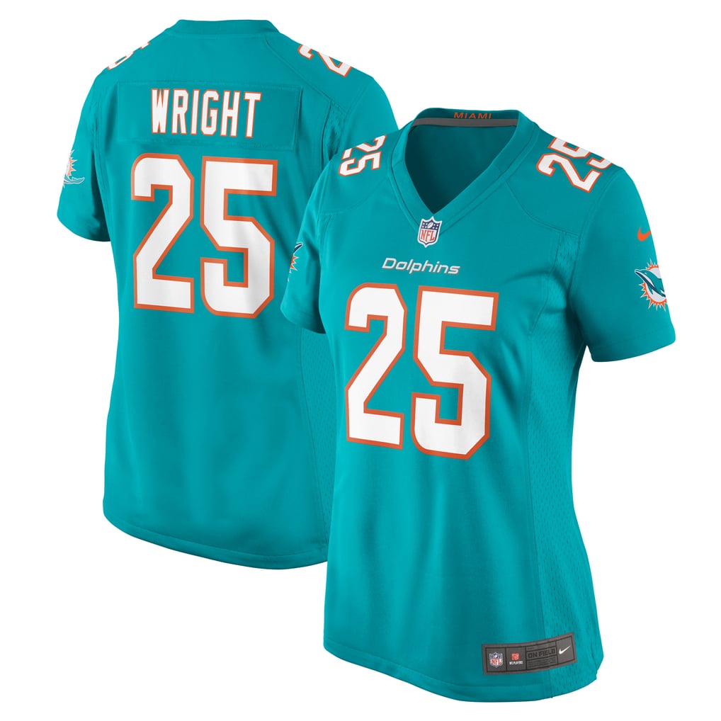 Women's Miami Dolphins Jaylen Wright Aqua Game Jersey