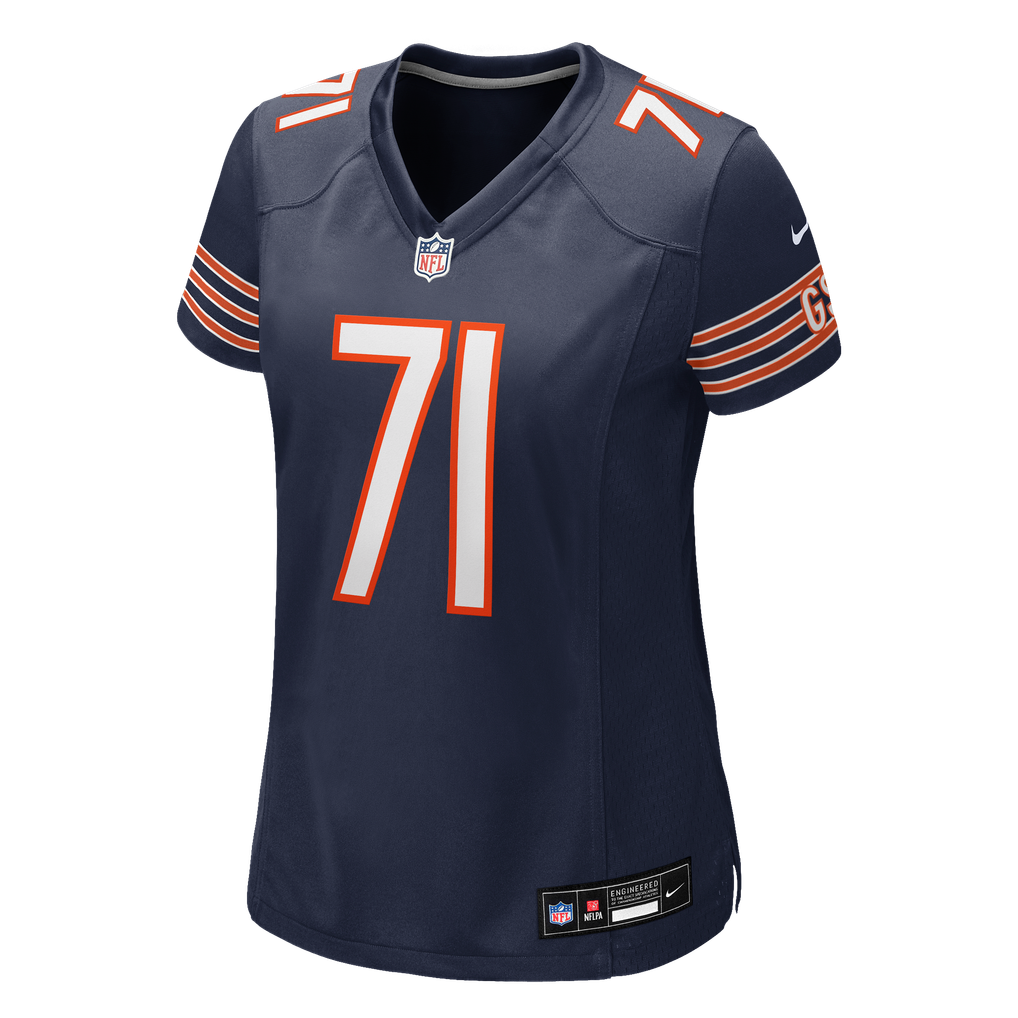 Women's Chicago Bears Jedrick Wills Jr. Navy Team Game Jersey