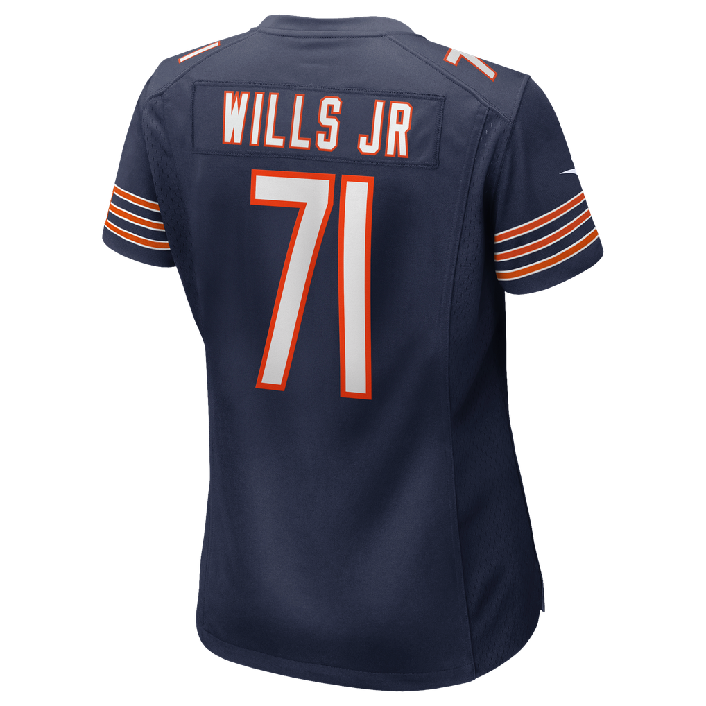 Women's Chicago Bears Jedrick Wills Jr. Navy Team Game Jersey