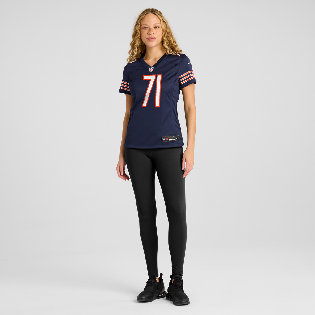 Women's Chicago Bears Jedrick Wills Jr. Navy Team Game Jersey