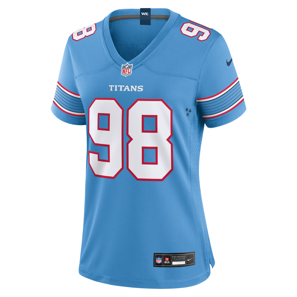 Women's Tennessee Titans Jeffery Simmons Light Blue Game Jersey