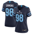 Women's Tennessee Titans Jeffery Simmons Navy 2026 Rivalries Collection Game Jersey