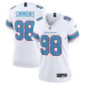Women's Tennessee Titans Jeffery Simmons White Game Jersey