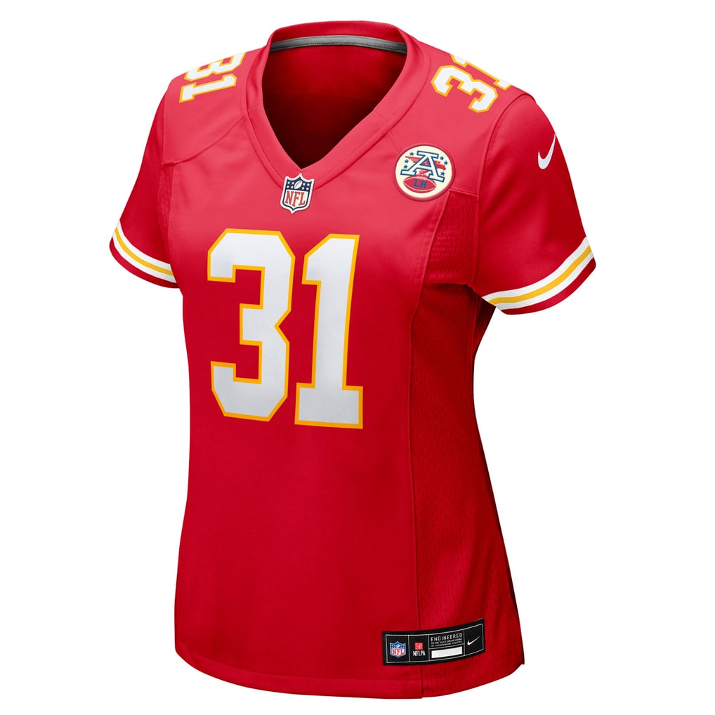 Women's Kansas City Chiefs Jeffrey Bassa Red Team Game Jersey