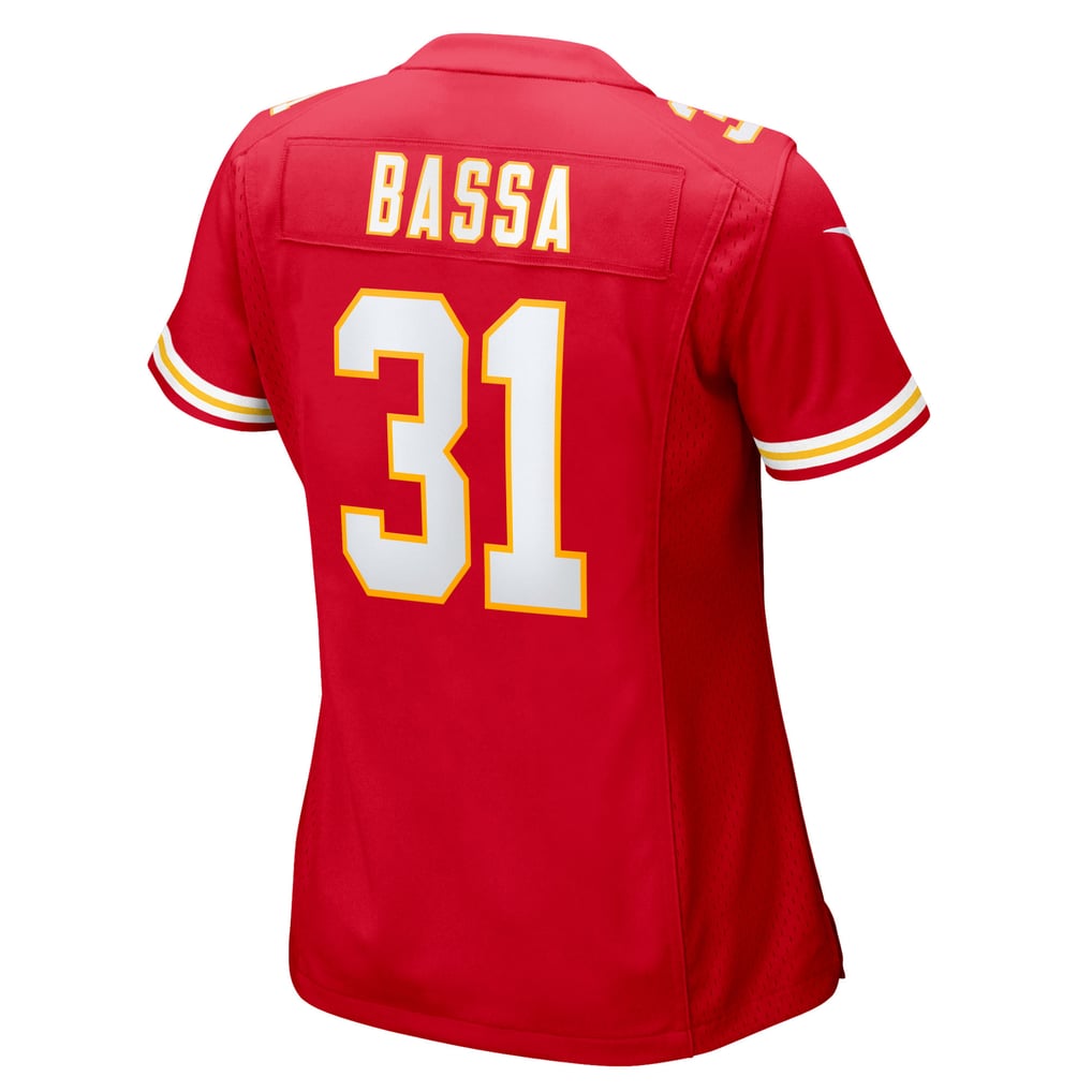 Women's Kansas City Chiefs Jeffrey Bassa Red Team Game Jersey