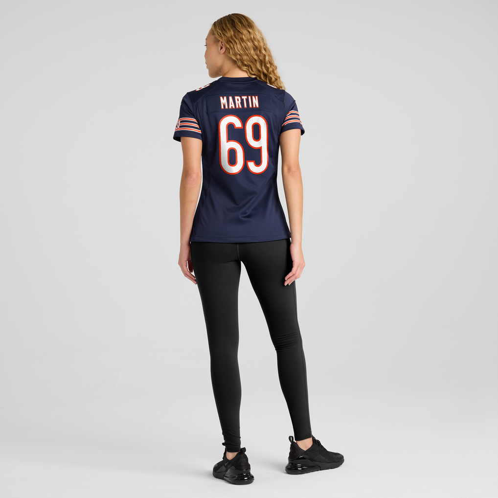 Women's Chicago Bears Jeremiah Martin Navy Team Game Jersey