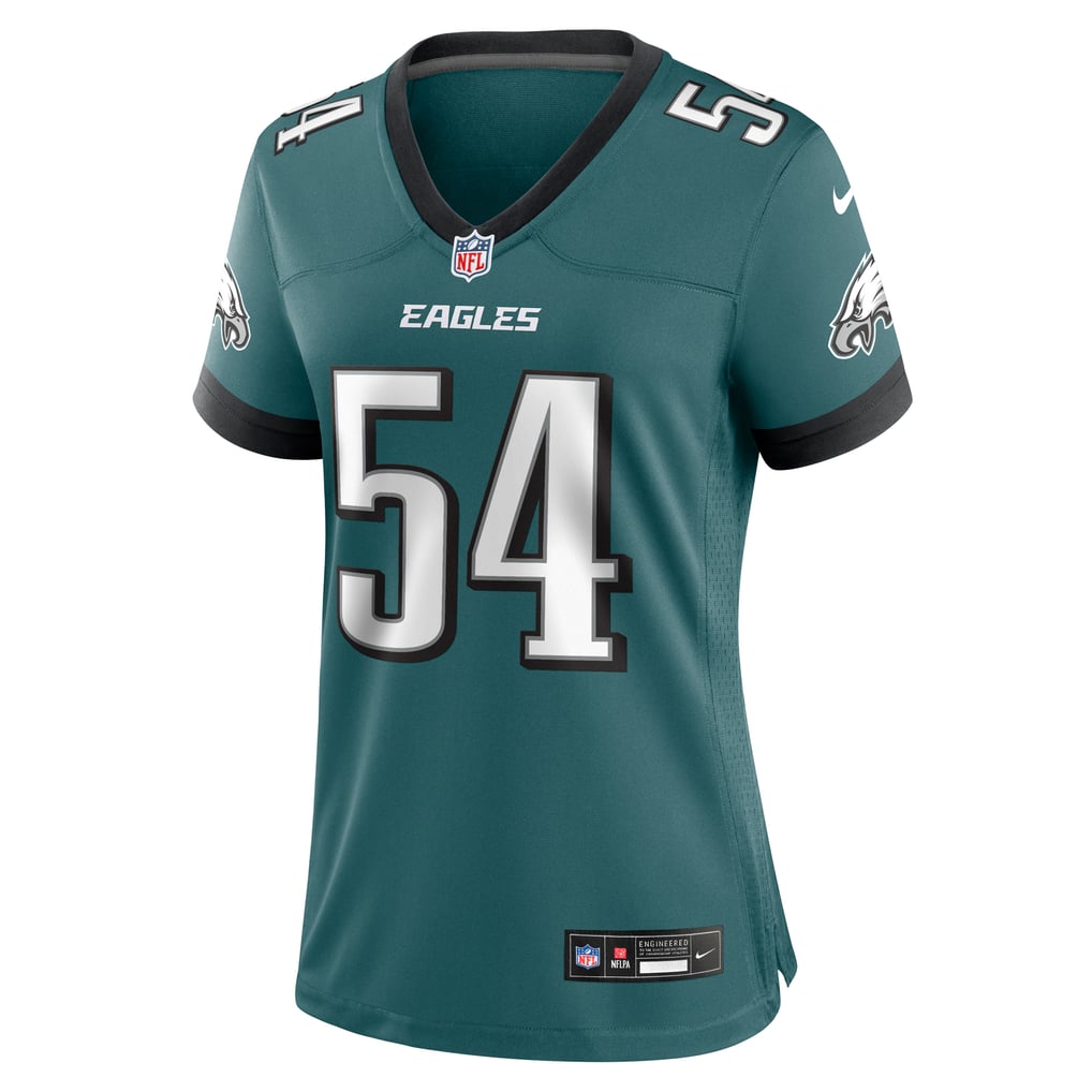 Women's Philadelphia Eagles Jeremiah Trotter Jr. Midnight Green Team Game Jersey