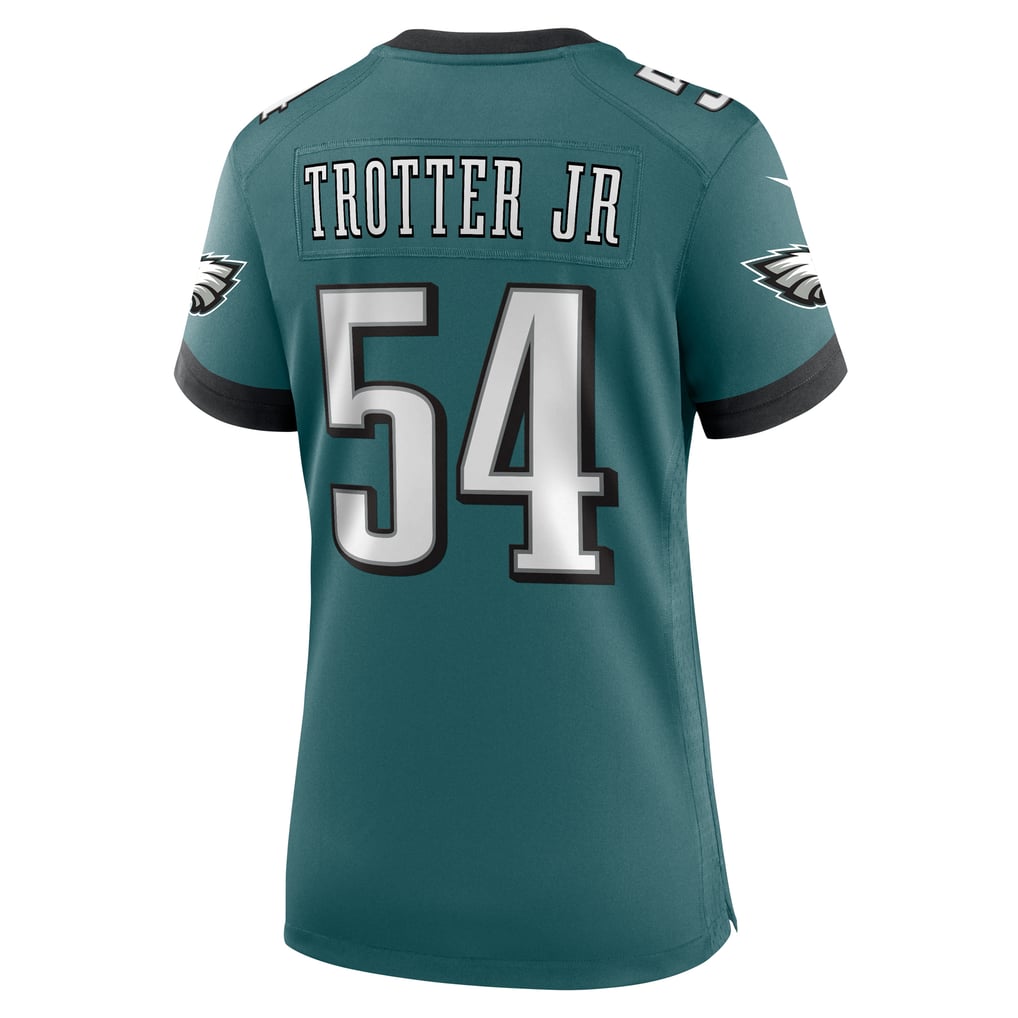 Women's Philadelphia Eagles Jeremiah Trotter Jr. Midnight Green Team Game Jersey