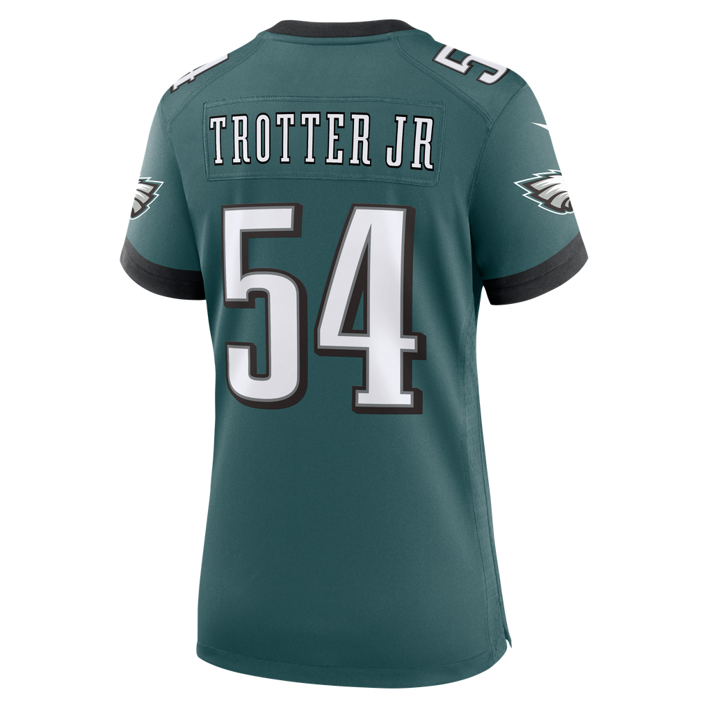 Women's Philadelphia Eagles Jeremiah Trotter Jr. Midnight Green Team Game Jersey