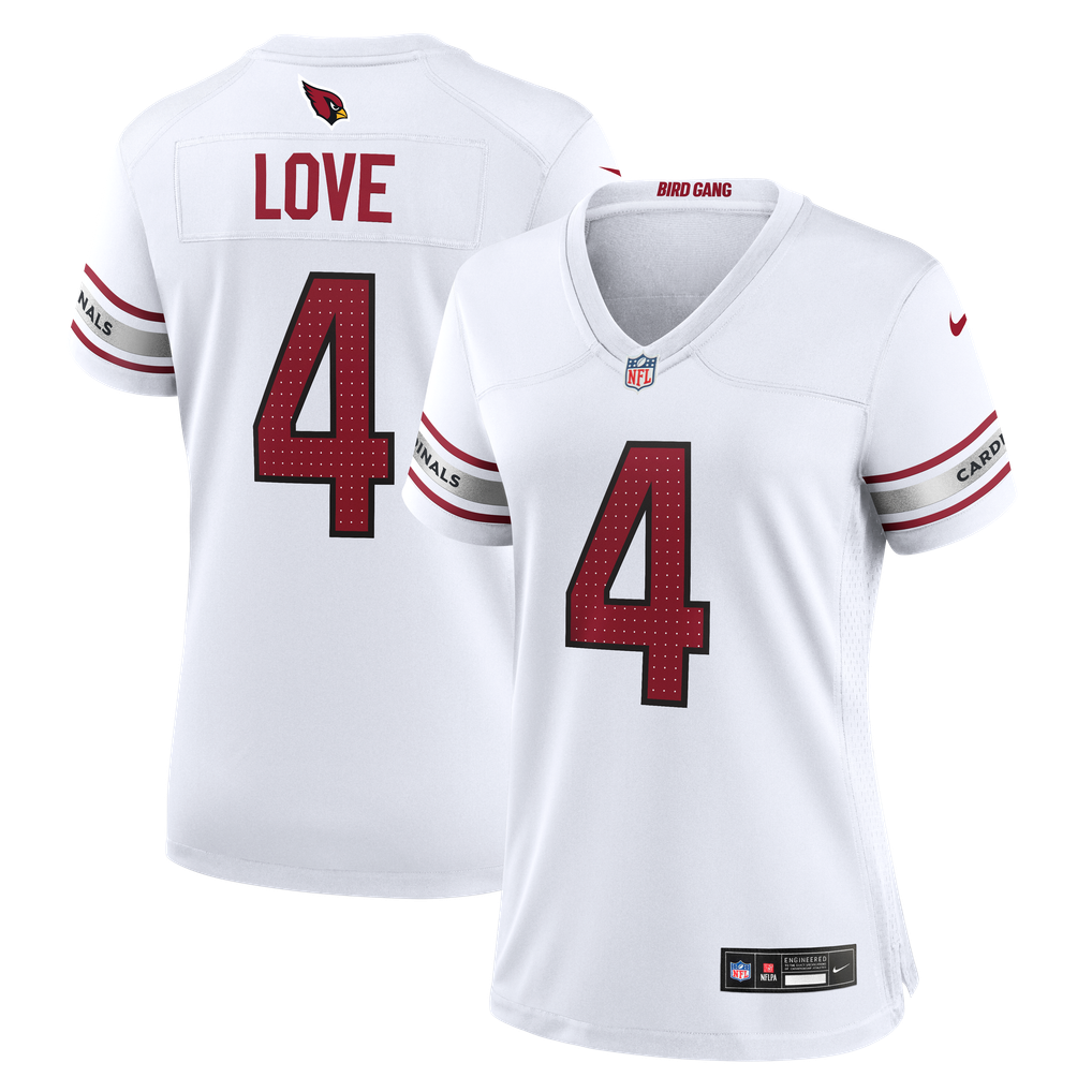 Women's Arizona Cardinals Jeremiyah Love White Game Jersey