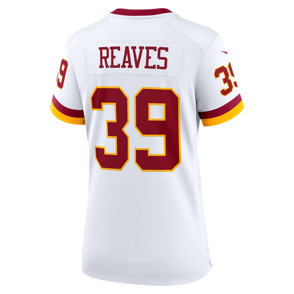 Women's Washington Commanders Jeremy Reaves White Game Super Bowl Era Jersey
