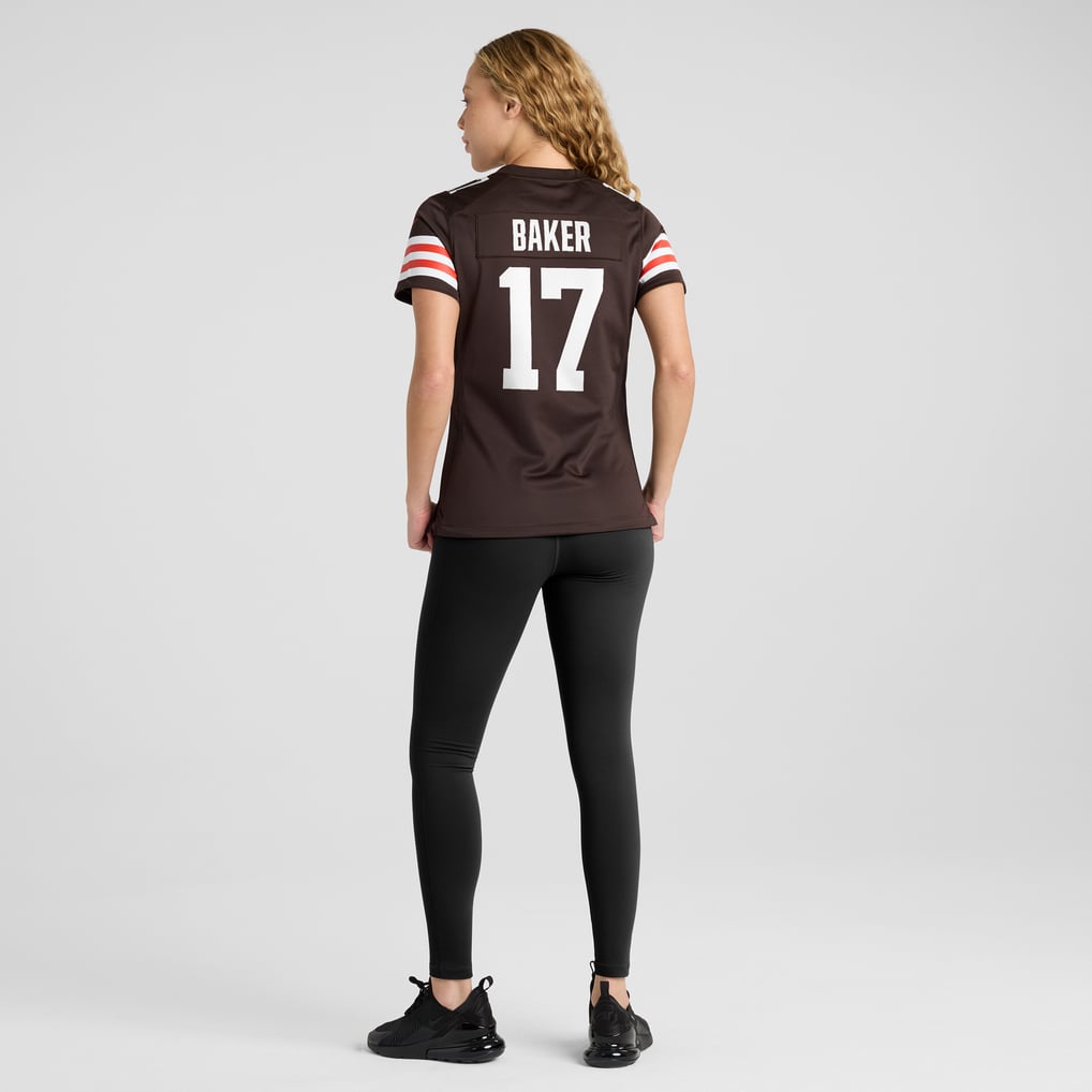 Women's Cleveland Browns Jerome Baker Brown Team Game Jersey