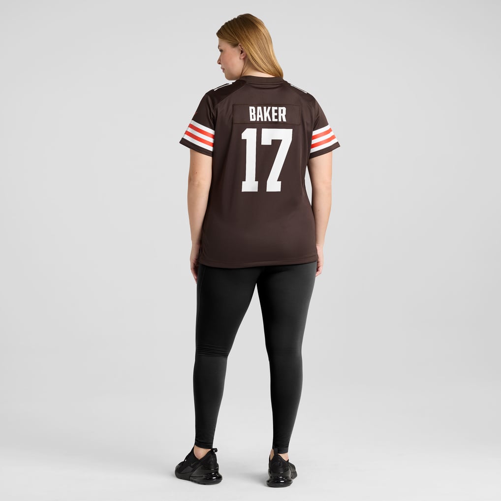 Women's Cleveland Browns Jerome Baker Brown Team Game Jersey