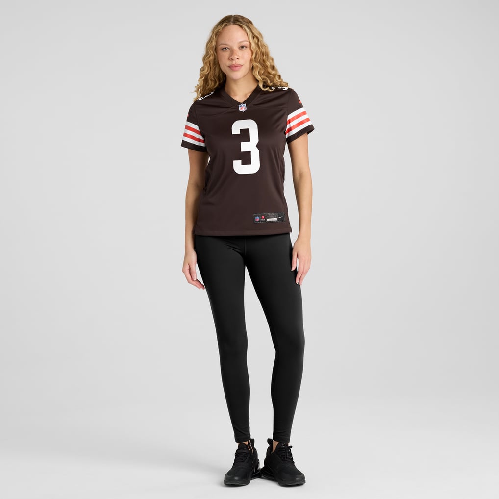 Women's Cleveland Browns Jerry Jeudy Brown Game Jersey