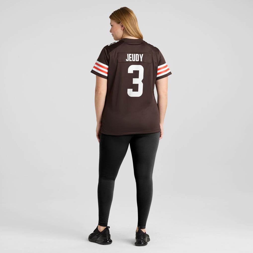 Women's Cleveland Browns Jerry Jeudy Brown Game Jersey