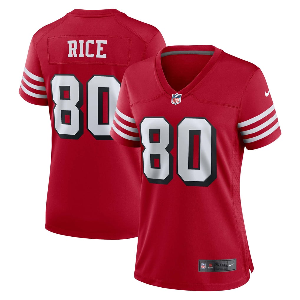 Women's San Francisco 49ers Jerry Rice Scarlet Alternate Game Jersey