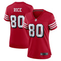 Women's San Francisco 49ers Jerry Rice Scarlet Alternate Game Jersey