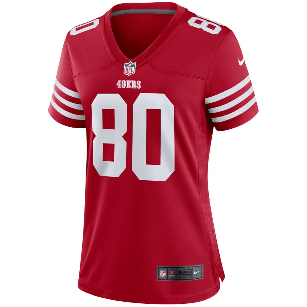 Women's San Francisco 49ers Jerry Rice Scarlet Retired Player Game Jersey