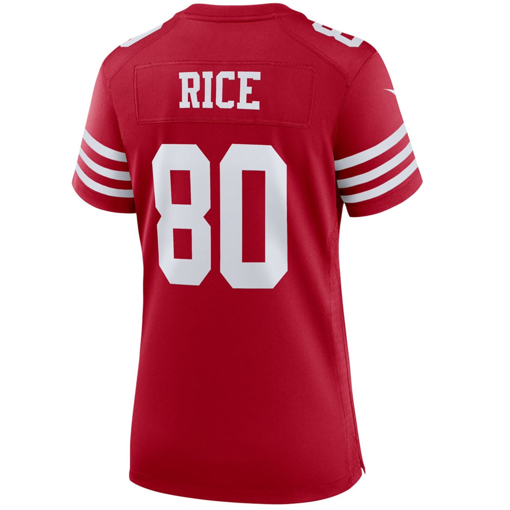 Women's San Francisco 49ers Jerry Rice Scarlet Retired Player Game Jersey