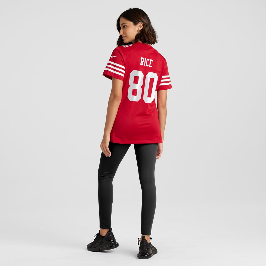 Women's San Francisco 49ers Jerry Rice Scarlet Retired Player Game Jersey