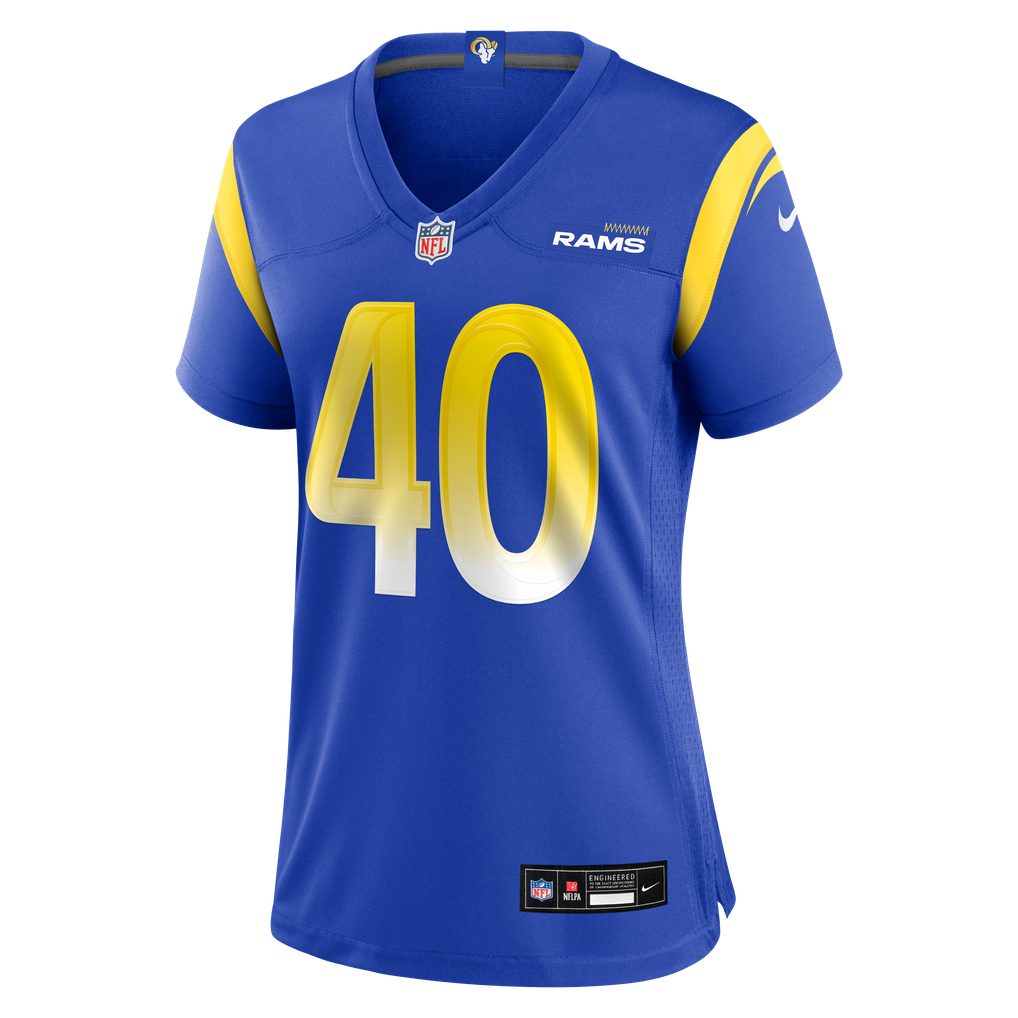 Women's Los Angeles Rams Jesse Luketa Royal Team Game Jersey