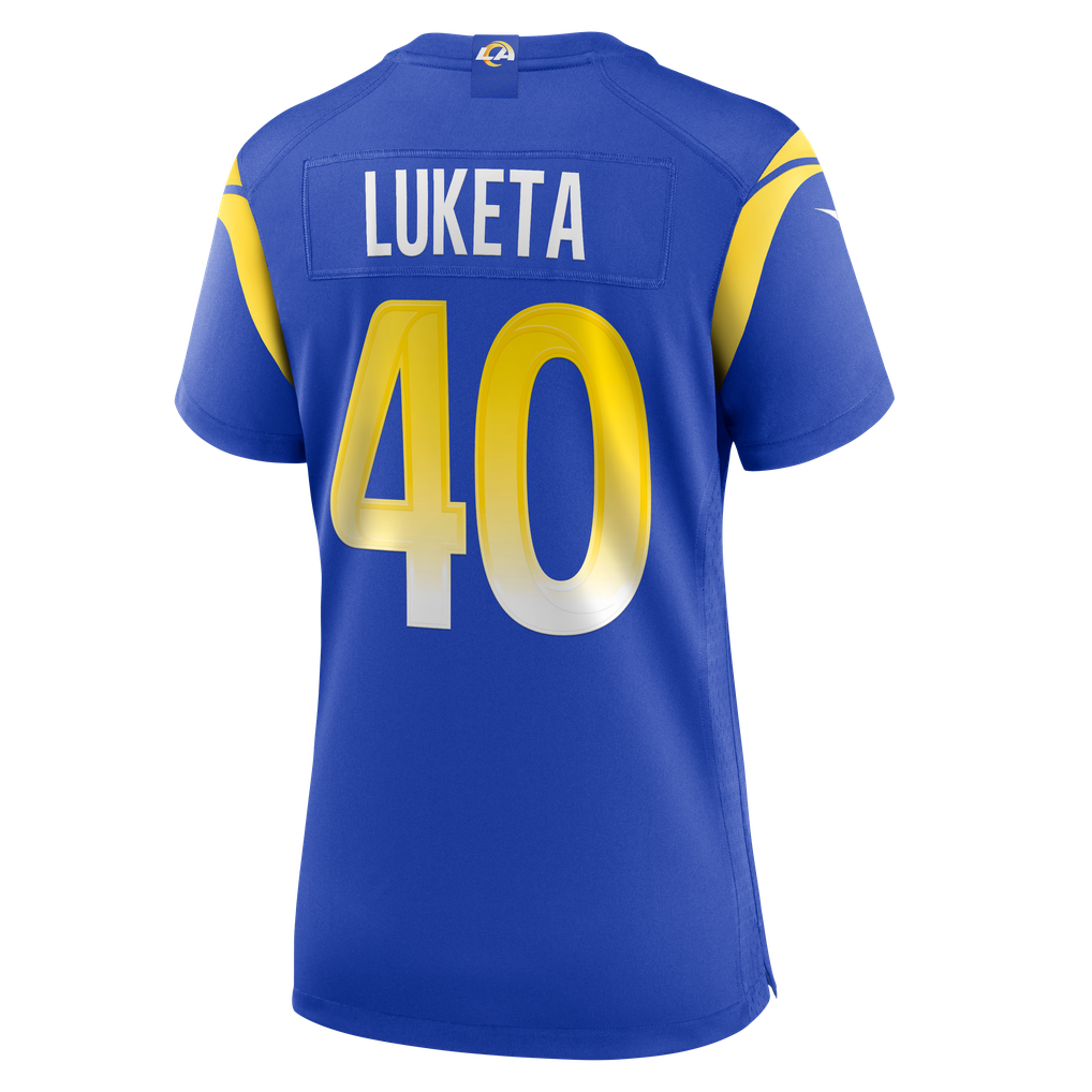 Women's Los Angeles Rams Jesse Luketa Royal Team Game Jersey