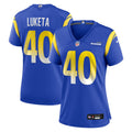 Women's Los Angeles Rams Jesse Luketa Royal Team Game Jersey