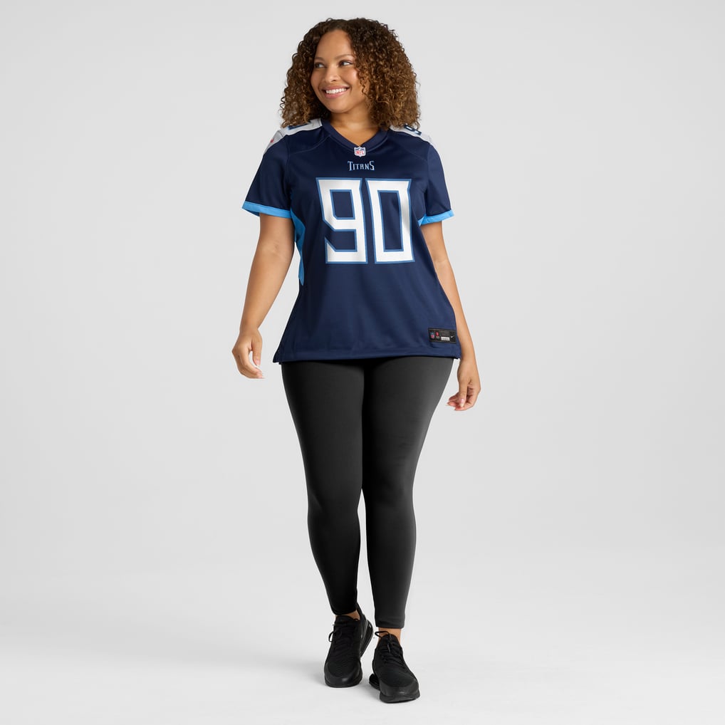 Women's Tennessee Titans Jevon Kearse Navy Game Retired Player Jersey