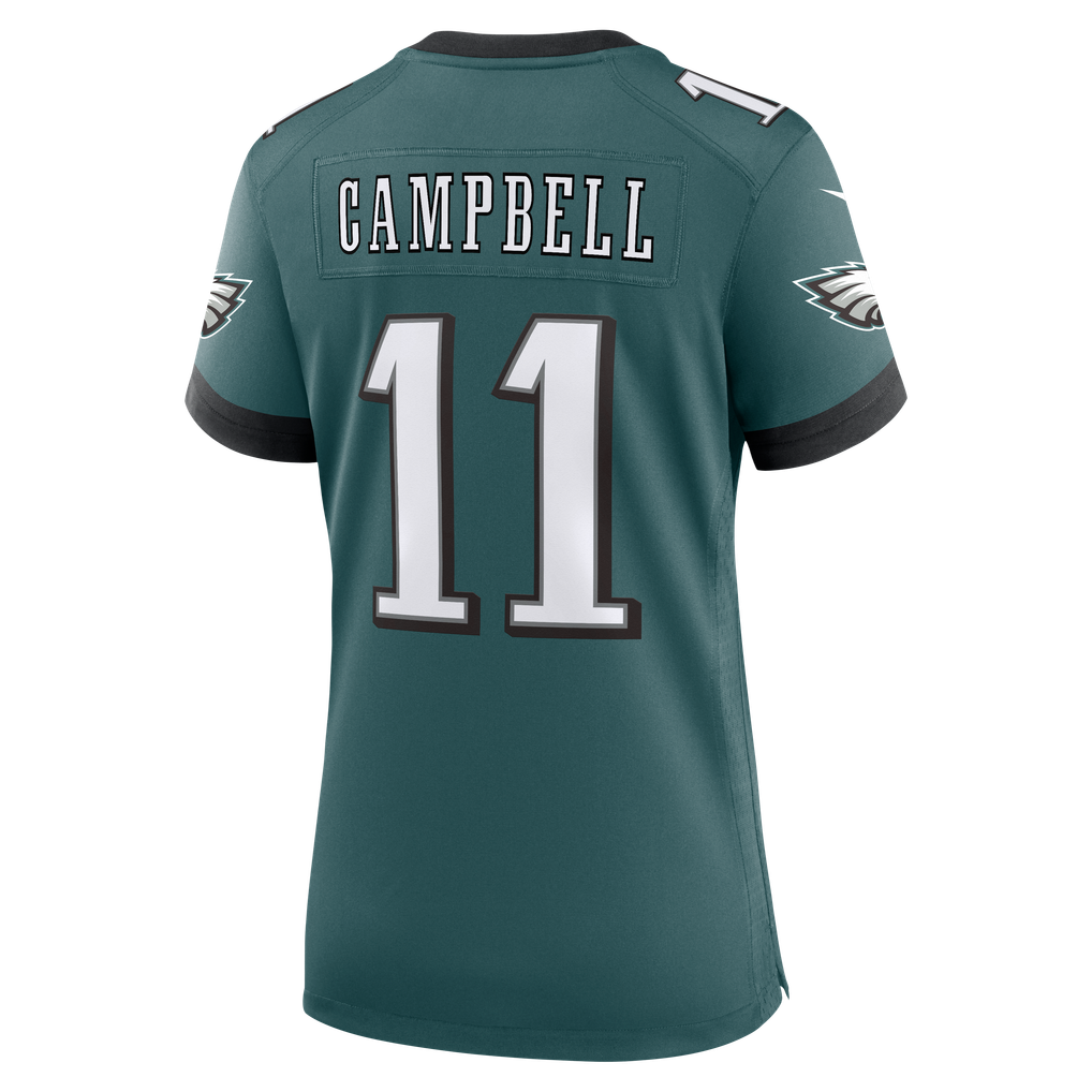 Women's Philadelphia Eagles Jihaad Campbell Midnight Green Team Game Jersey