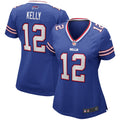 Women's Buffalo Bills Jim Kelly Royal Game Retired Player Jersey