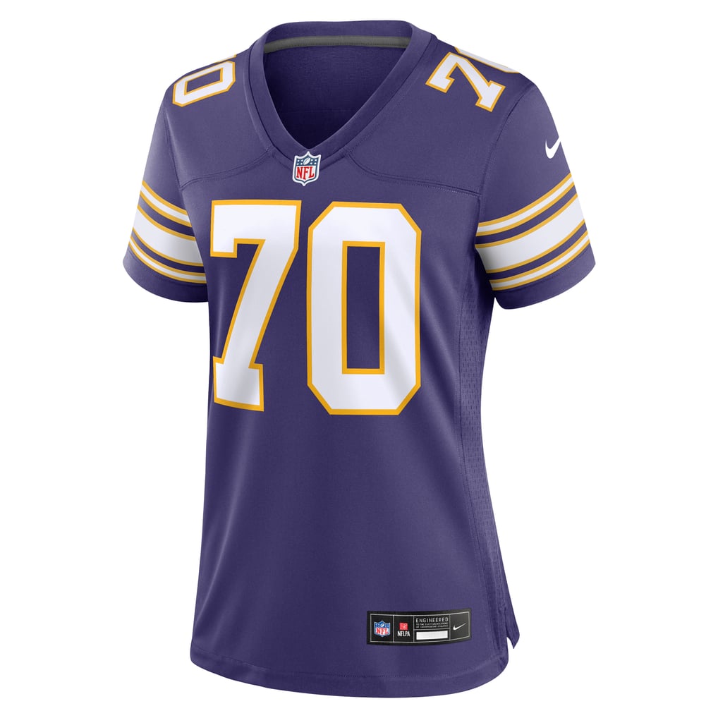 Women's Minnesota Vikings Jim Marshall Purple Classic Retired Player Jersey
