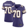 Women's Minnesota Vikings Jim Marshall Purple Classic Retired Player Jersey