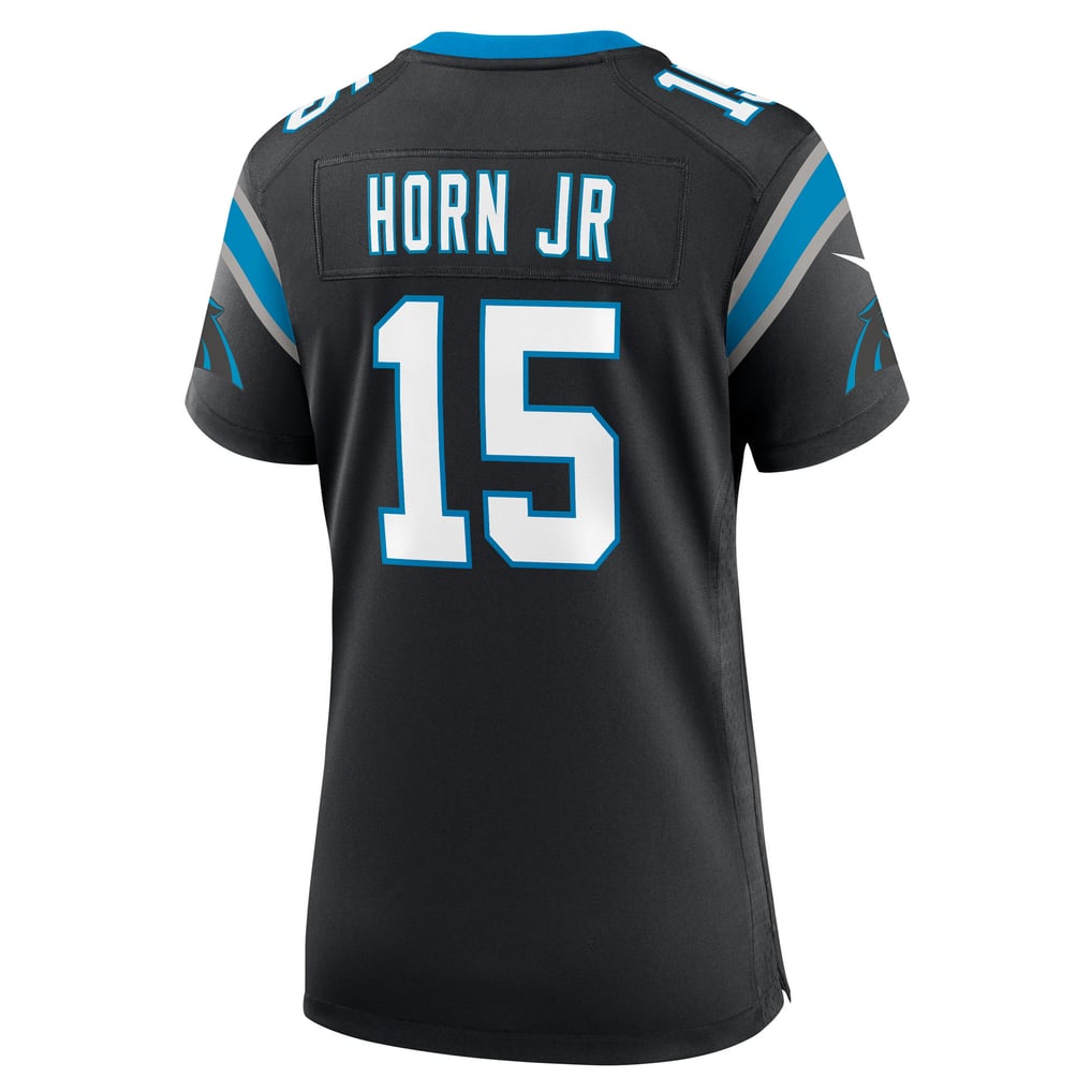 Women's Carolina Panthers Jimmy Horn Jr Black Team Game Jersey