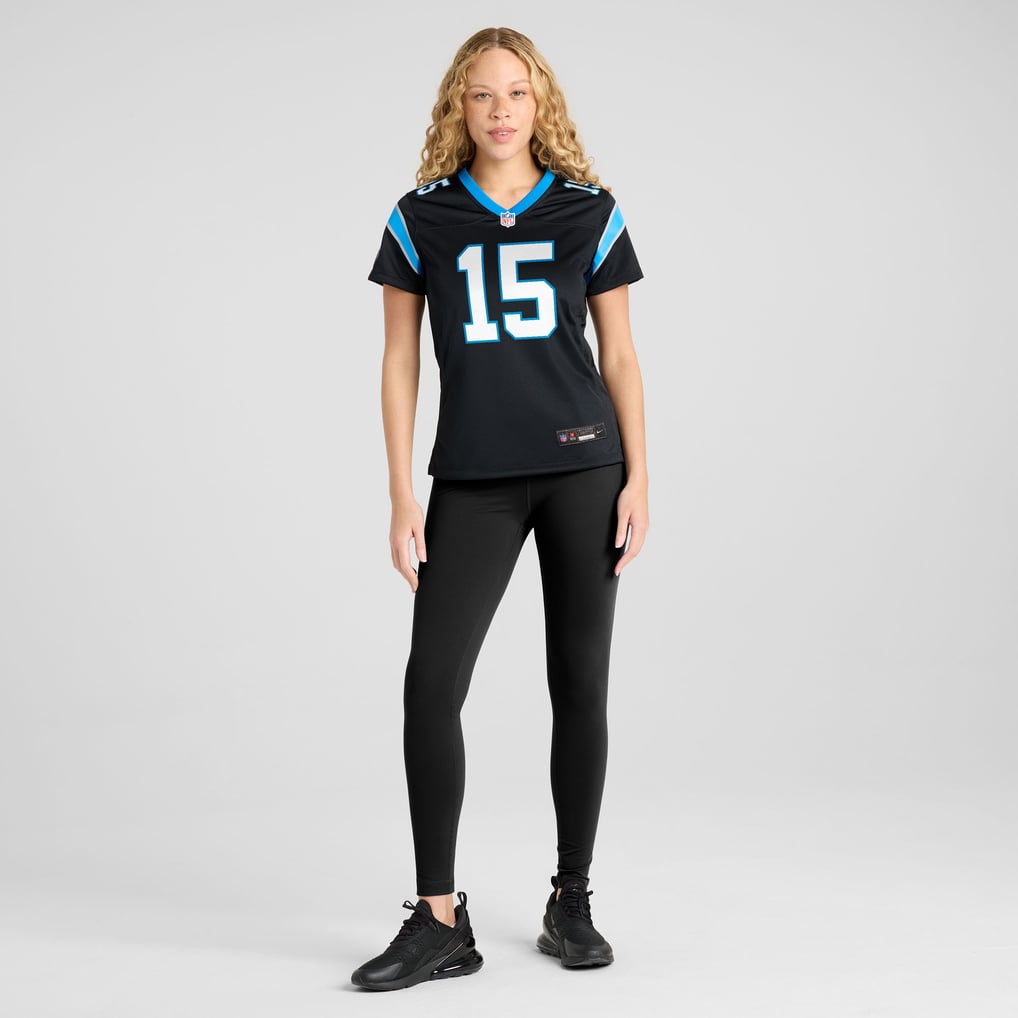Women's Carolina Panthers Jimmy Horn Jr Black Team Game Jersey