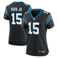 Women's Carolina Panthers Jimmy Horn Jr Black Team Game Jersey