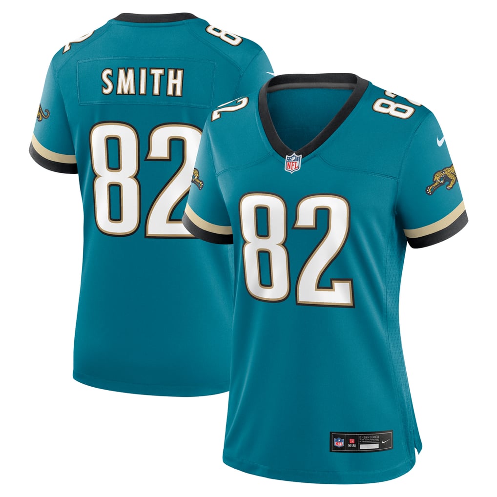 Women's Jacksonville Jaguars Jimmy Smith Teal Prowler Throwback Retired Player Game Jersey