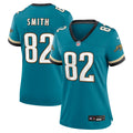 Women's Jacksonville Jaguars Jimmy Smith Teal Prowler Throwback Retired Player Game Jersey