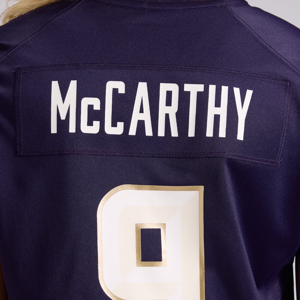 Women's Minnesota Vikings J.J McCarthy Purple 2026 Rivalries Collection Game Jersey