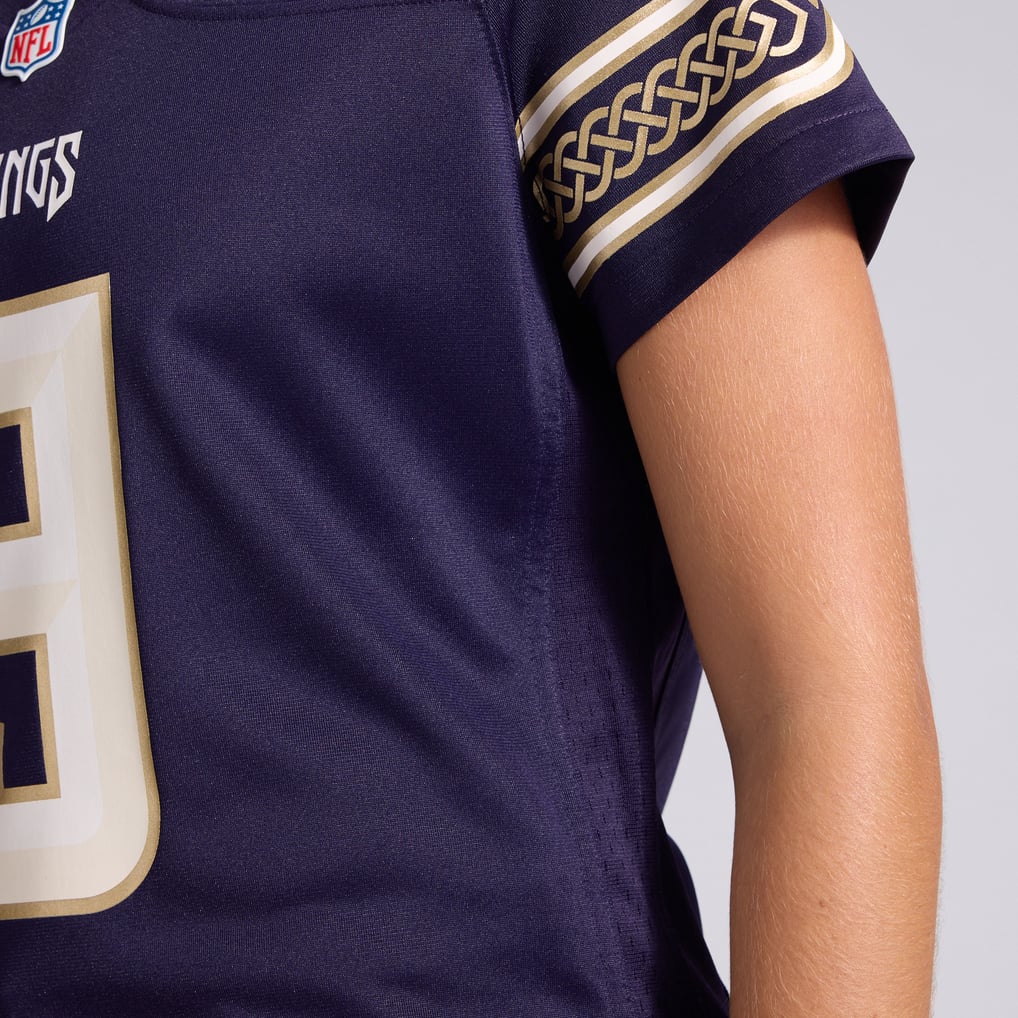 Women's Minnesota Vikings J.J McCarthy Purple 2026 Rivalries Collection Game Jersey