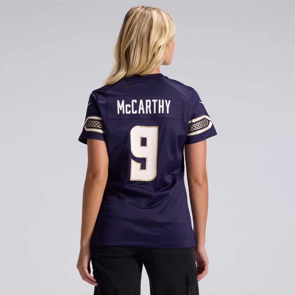 Women's Minnesota Vikings J.J McCarthy Purple 2026 Rivalries Collection Game Jersey