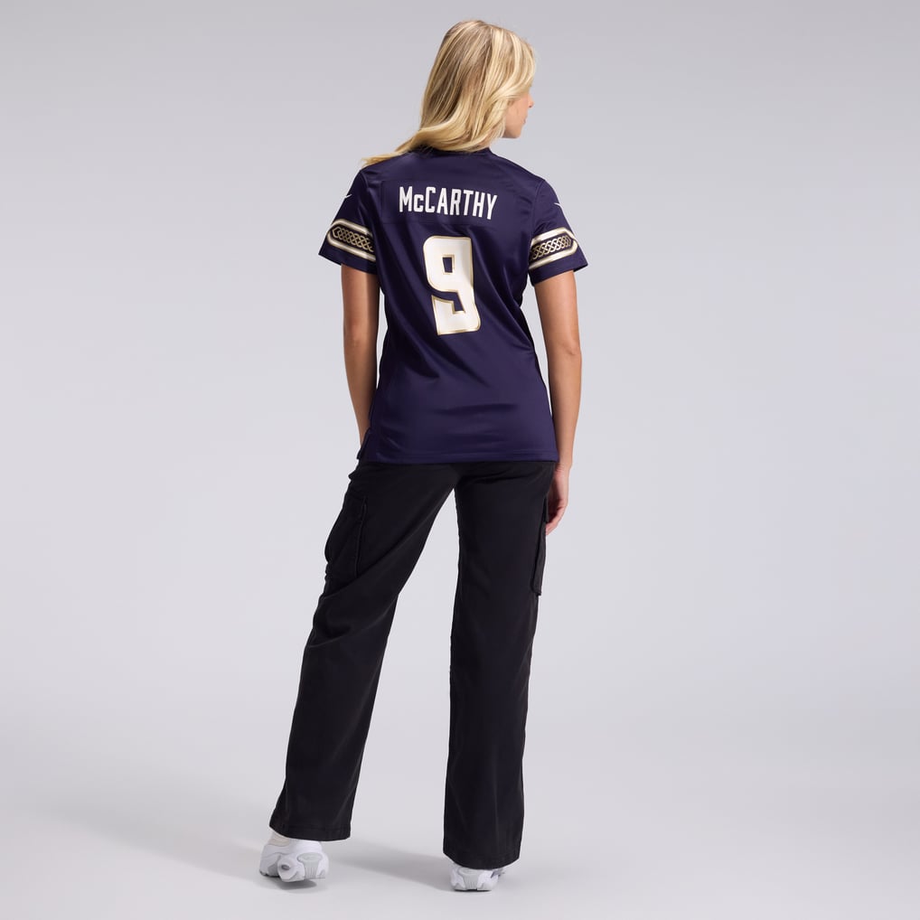 Women's Minnesota Vikings J.J McCarthy Purple 2026 Rivalries Collection Game Jersey