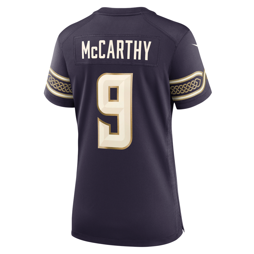 Women's Minnesota Vikings J.J McCarthy Purple 2026 Rivalries Collection Game Jersey