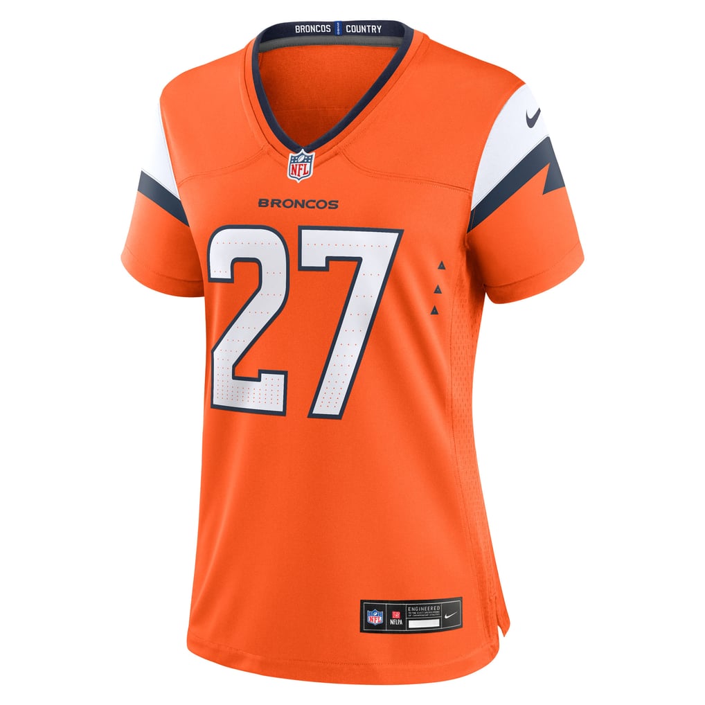 Women's Denver Broncos J.K. Dobbins Orange Team Game Jersey