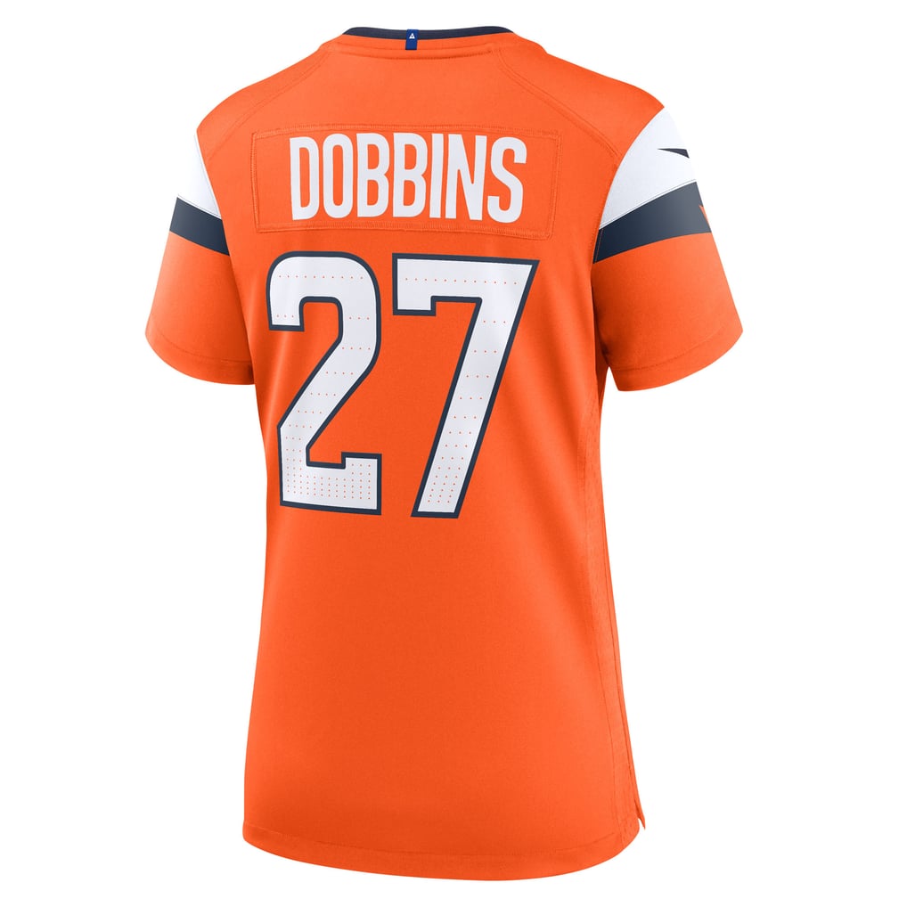 Women's Denver Broncos J.K. Dobbins Orange Team Game Jersey
