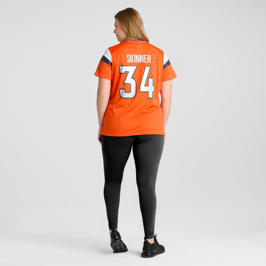 Women's Denver Broncos JL Skinner Orange Team Game Jersey