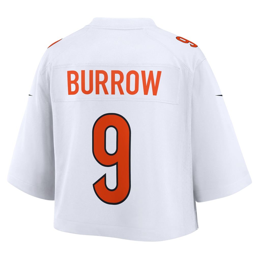 Women's Cincinnati Bengals Joe Burrow White Cropped Fashion Game Jersey