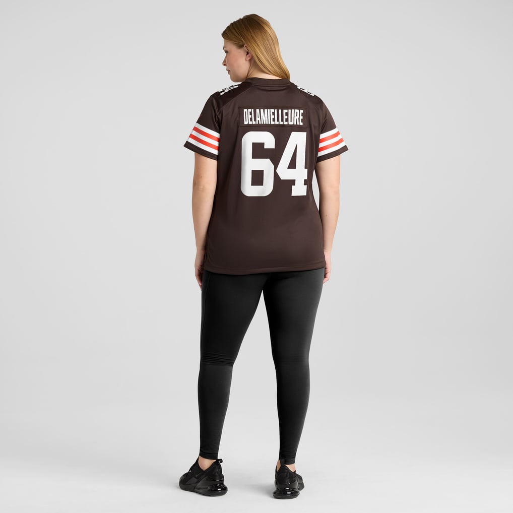 Women's Cleveland Browns Joe DeLamielleure Brown Game Retired Player Jersey