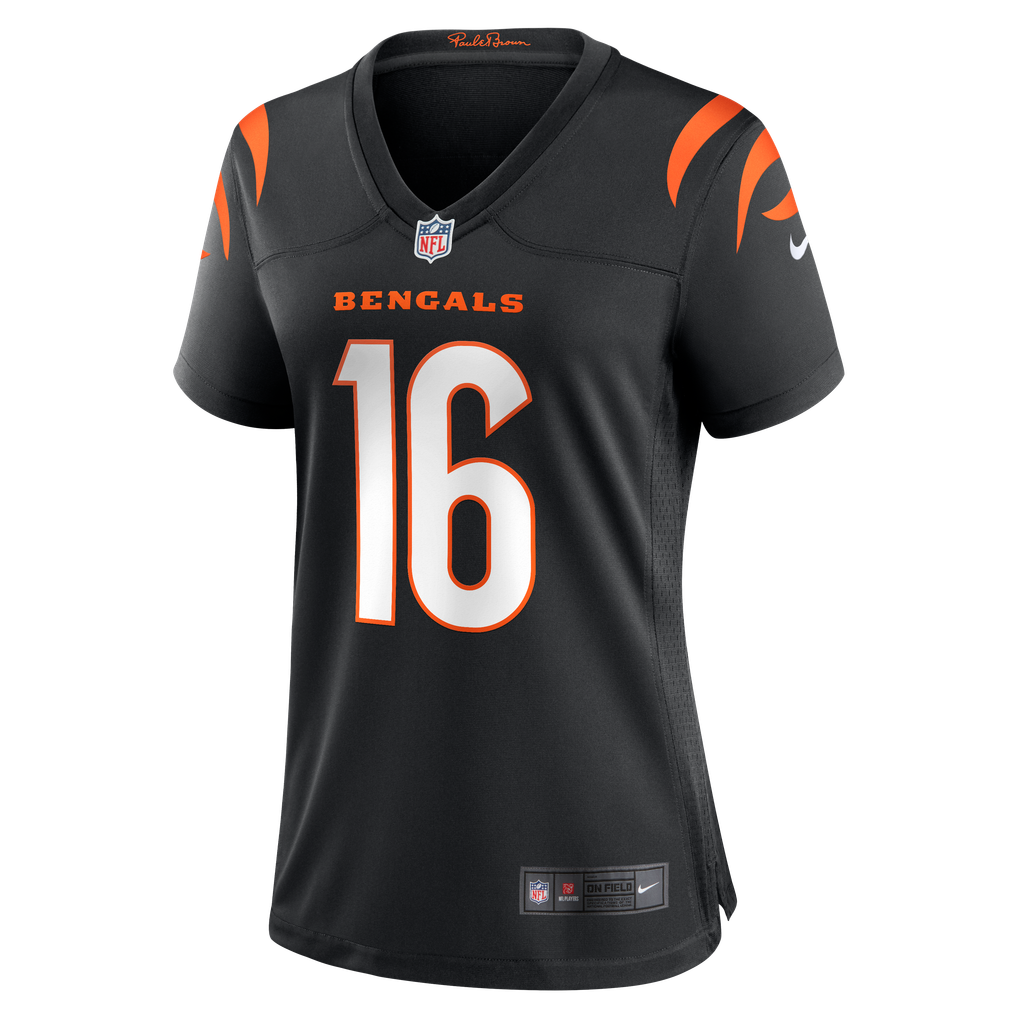 Women's Cincinnati Bengals Joe Flacco Black Team Game Jersey