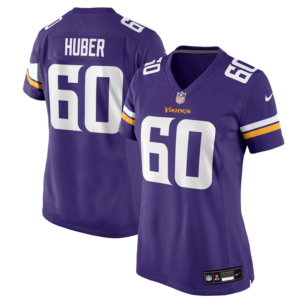 Women's Minnesota Vikings Joe Huber Purple Team Game Jersey